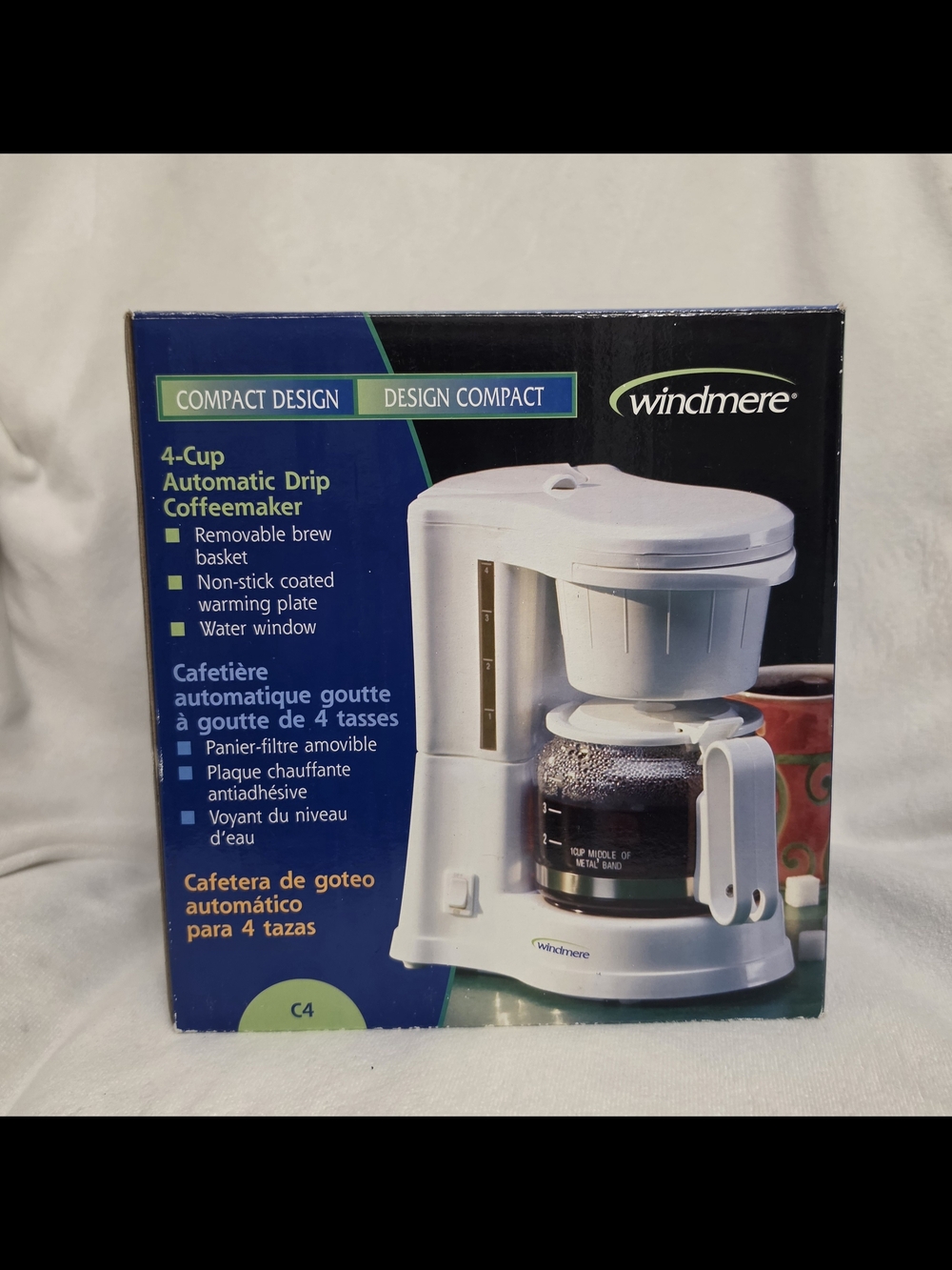Windmere 4-Cup Automatic Drip Coffeemaker - White